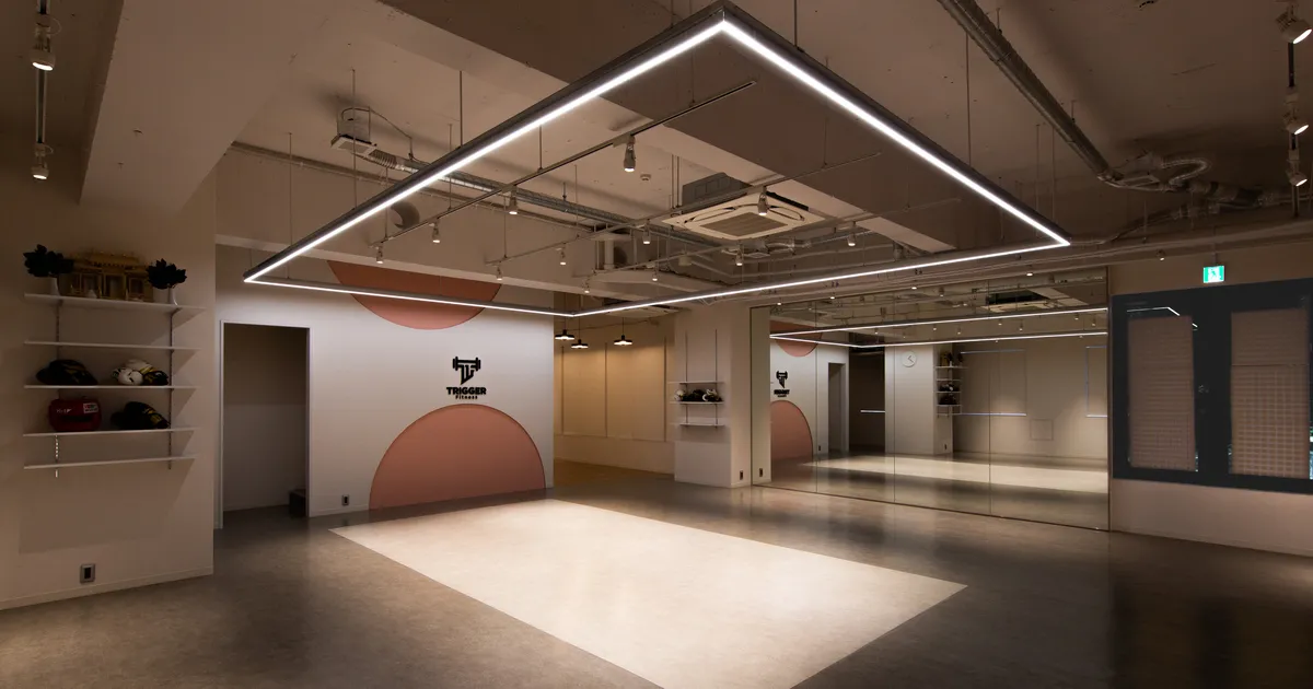 スポーツジム_デザイン設計事例｜運動が苦手な女性でも通いやすい