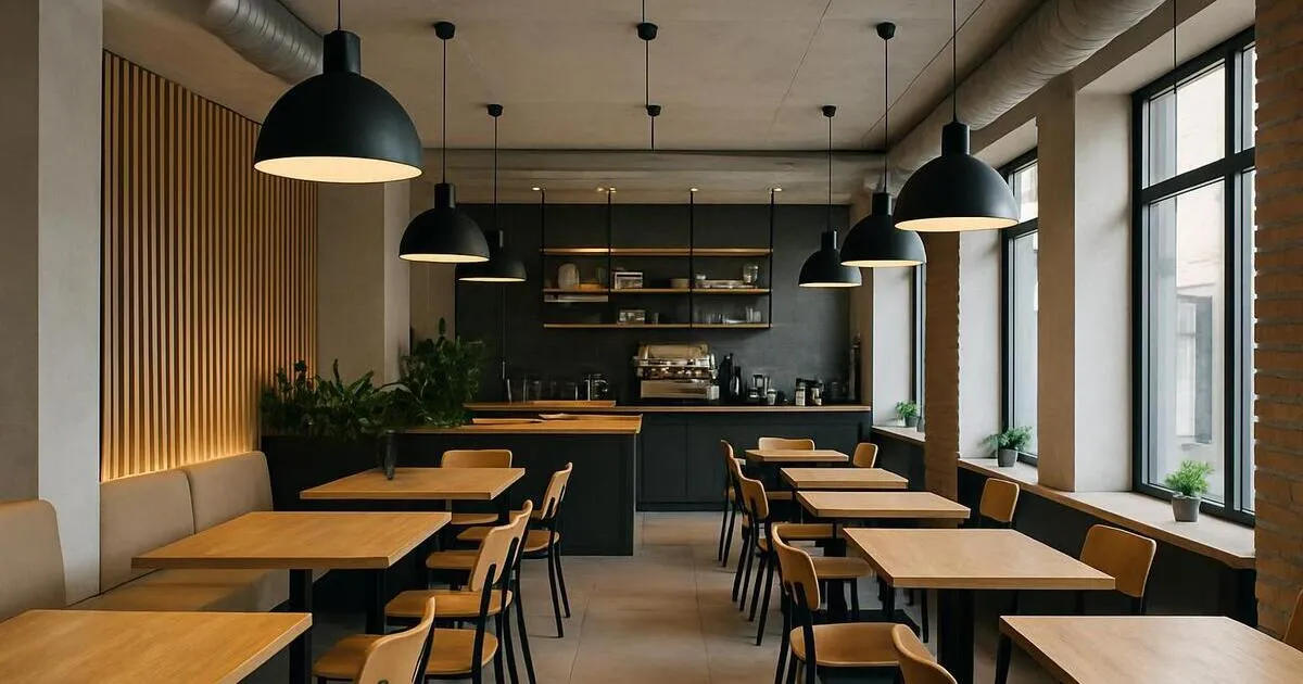 モダンカフェの内装イメージ画像