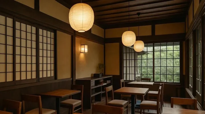 和風カフェの内装イメージ