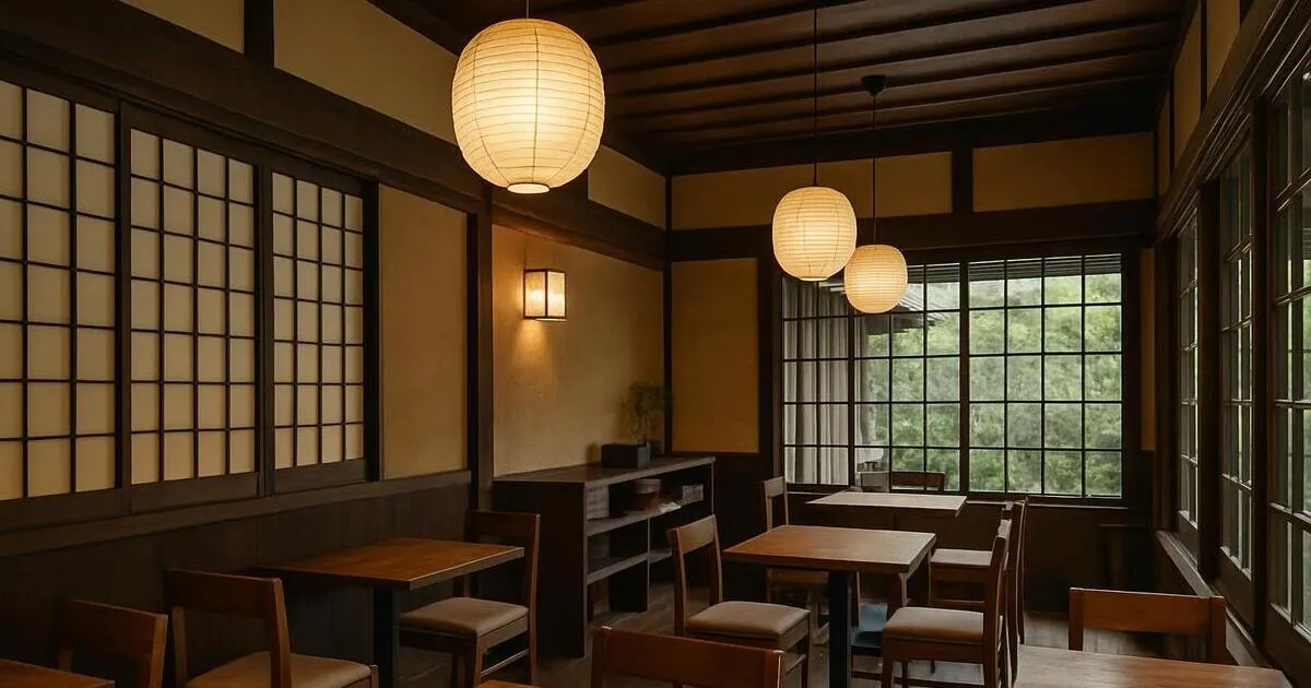 和風カフェの内装イメージ