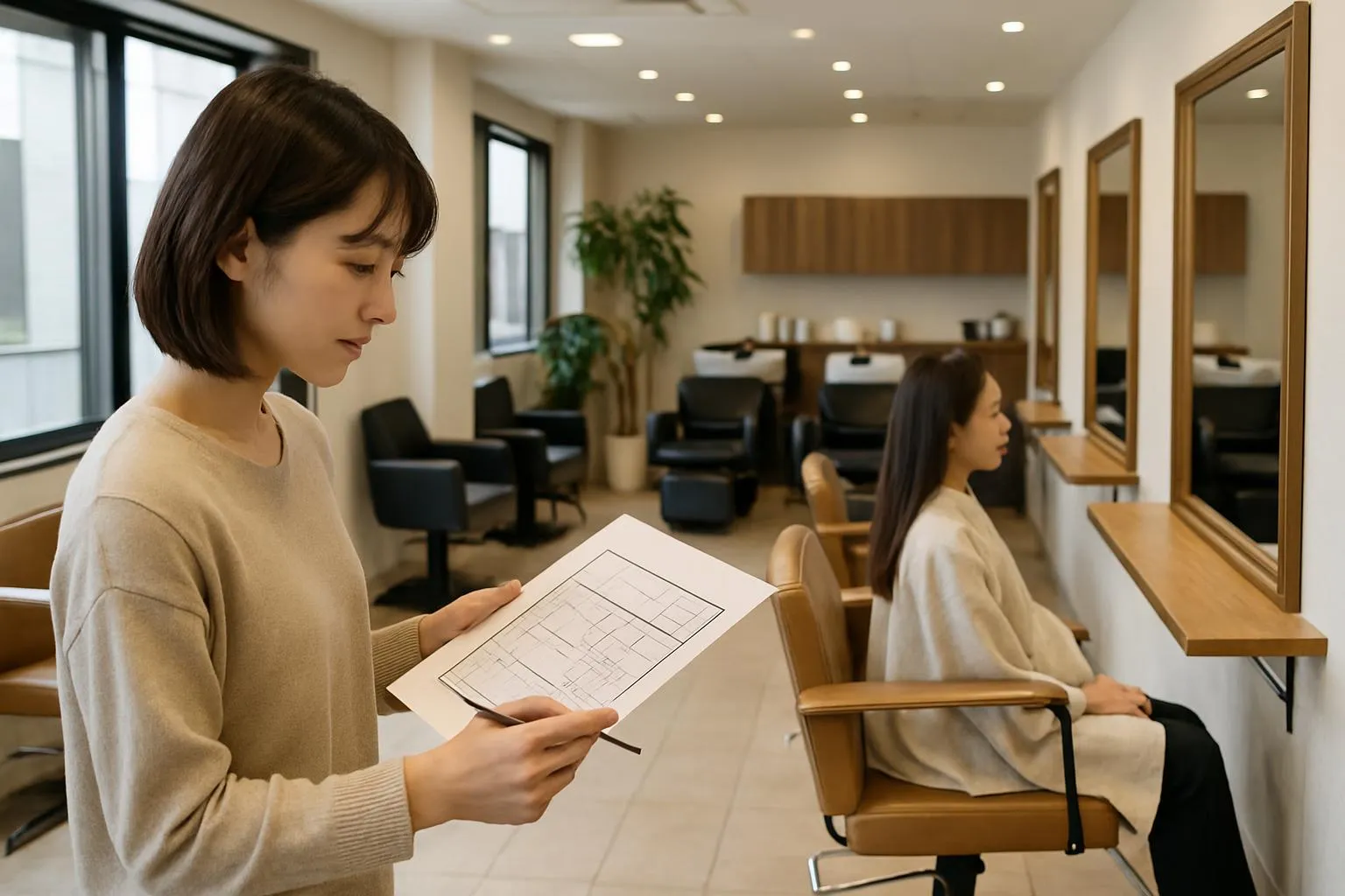 美容室レイアウトの基本と事例｜開業前に知っておきたい店舗設計のポイントtop画像