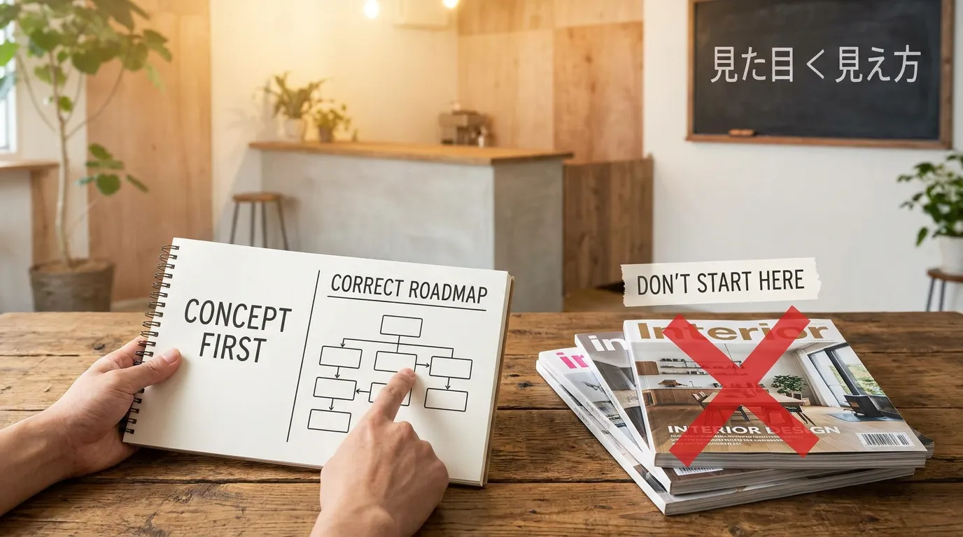 小さいお店を開きたいあなたへ｜なぜ9割の人は内装で失敗するのか？「見た目から始めない」デザイン戦略